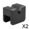 2x Anti-Stand Adapter Brackets, Lifting Rubber Pad, Square Slot, Pinch, Weld, Ton