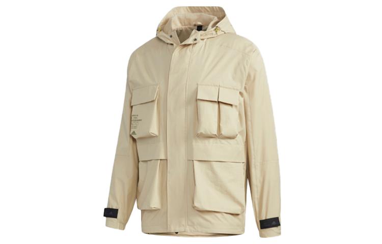 Adidas Jackets Men s Grassland Brown Hooded Moderate Workwear GF4012 XL