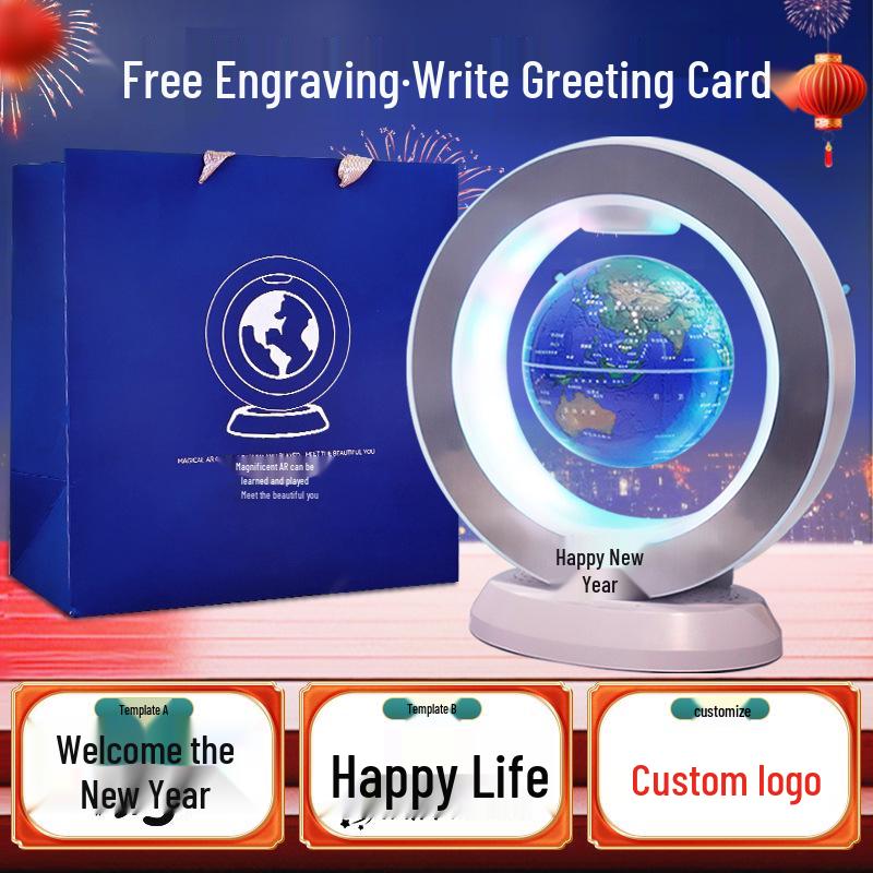 Deepseek AI Smart Levitation Globe: Soy Bean Magnetic, Talking, Suspended AR Ornament.