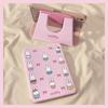 Kawaii Miffy Cartoon Tablet Case for IPad11 Pro Perfect Gift 360° Rotating Shockproof Cover Cute Bunny Bow Design for Girls