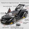 1:18 Scale Apollo Evo Lambor Lp770 Alloy Sports Car Diecast Toys Model Ornament Music Light Pull Back Vehice Child Birthday Gift
