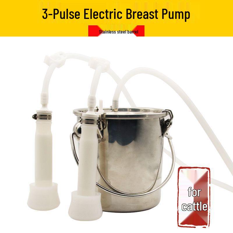 Electric Milking Machine for Cows & Sheep: Pulsating, Speed Adjustable, Fully Automatic, Compact for Home Use
