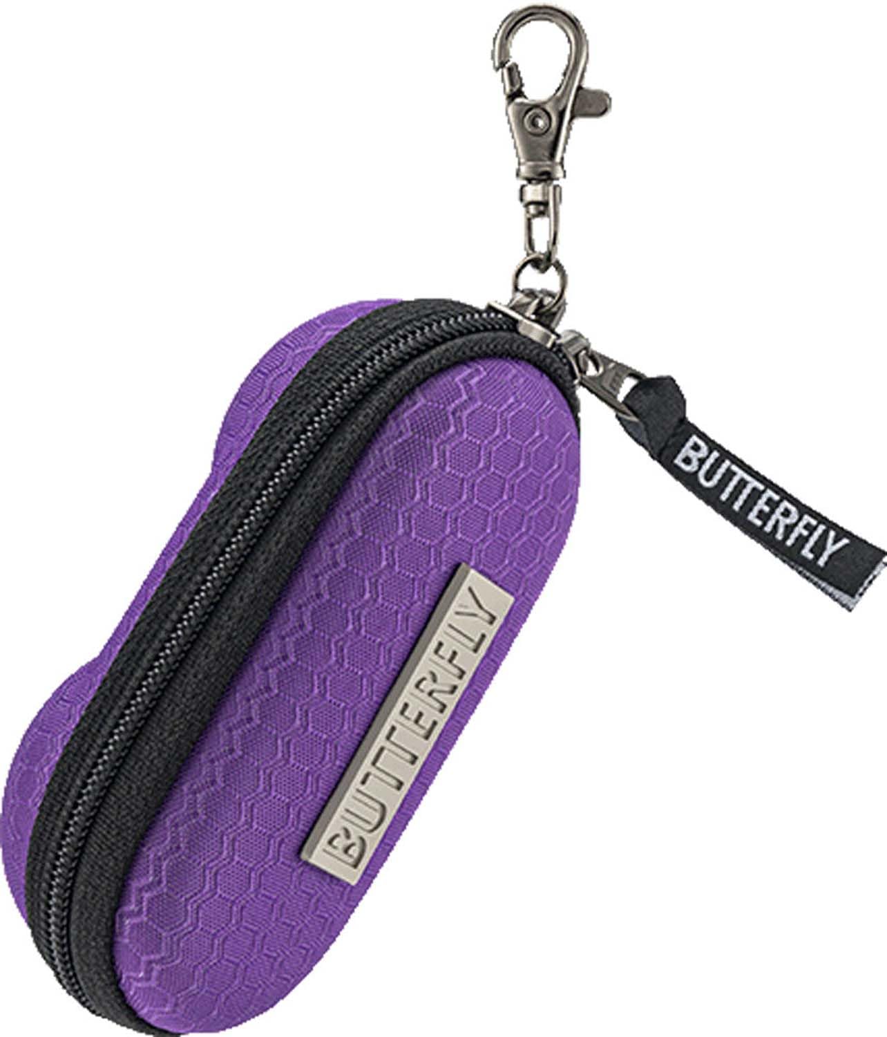 Butterfly Table Tennis Ball Purple Case, Hexagonal, 2-Ball Holder, фиолетовый