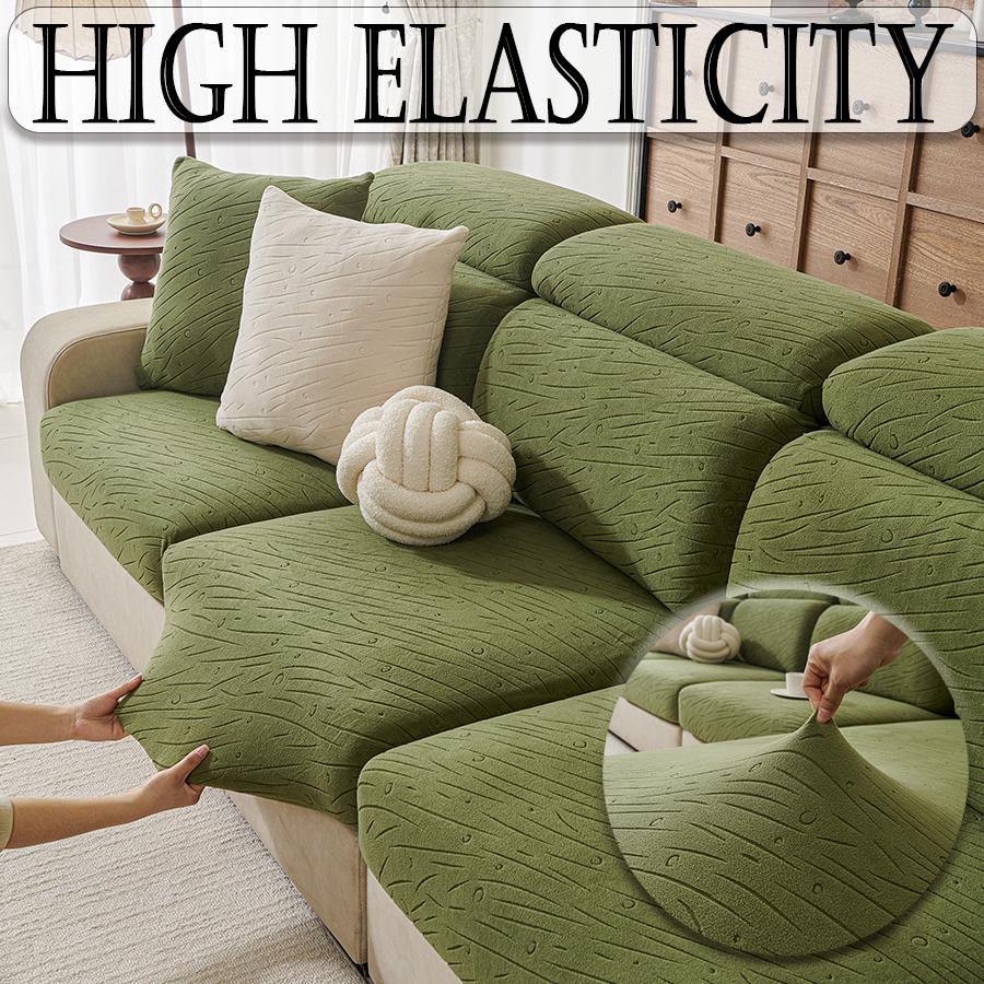 Jacquard Sofa Seat Cushion Cover Thicken Sofa Cover Sofa Slipcover Stretch Sofa Cover Pets Kid Furniture Protector For Home