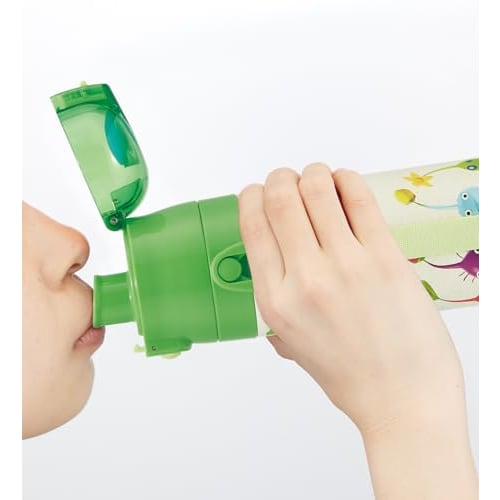 Skater Children's Stainless Steel Water Bottle Direct Drinking 470ml Pikmin Child-friendly Lightweight Type Cold Storage Waterbottle Sports Bottle Cut