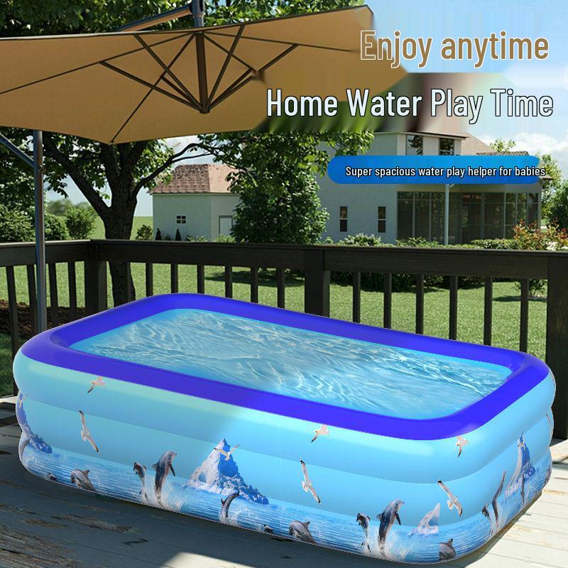 Foldable Inflatable Kid's Bath Pool for Home