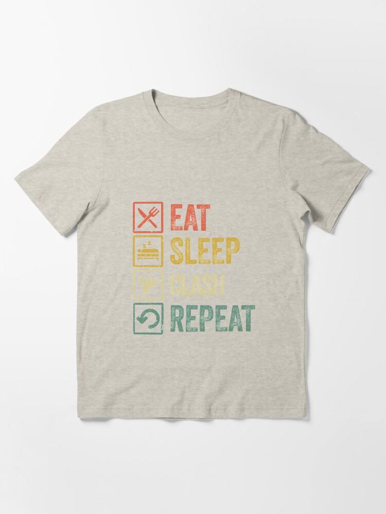 The Clash Funny eat sleep clash repeat retro vintage Essential T-Shirt