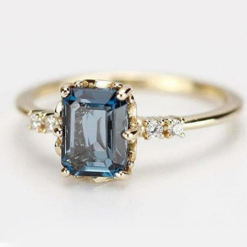 Inele Mary stil coreean multi-pavé zirconiu cristal - inele de deget florale dulci eleganță franceză