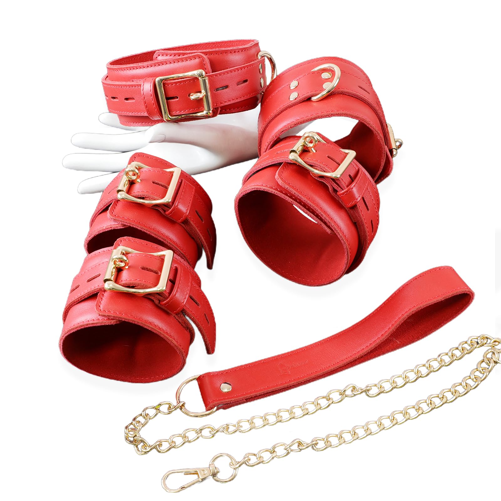 xinXbabe SM Restraints РљРѕР¶Р°РЅС‹Рµ РѕРіСЂР°РЅРёС‡РёС‚РµР»Рё РџРѕРґР»РёРЅРЅР°СЏ РєРѕСЂРѕРІСЊСЏ РєРѕР¶Р° SM Goods 3 С€С‚. РќР°Р±РѕСЂ РѕС€РµР№РЅРёРє СЃРѕ СЃРІРёРЅС†РѕРј РќР°СЂСѓС‡РЅРёРєРё Р¦РµРїРё РћРіСЂР°РЅРёС‡РёС‚РµР»Рё РўРѕРІР°СЂС‹ РґР»СЏ РІР·СЂРѕСЃР»С‹С… РЎС‚СЂР°СЃС‚РЅС‹Р№