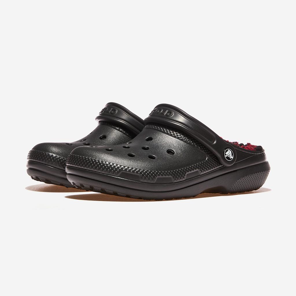 [Crocs] Classic Lined Buff Check Clog [CRS210738] [Shipped from Korea] 100% Authentic