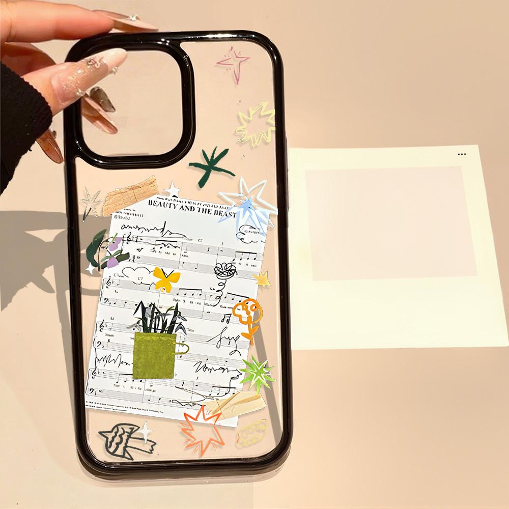 Acrylic Phone Case for iPhone 11 12 13 14 Pro 12 14 16 Pro Max for Samsung A16 A36 A56 S24 FE High-quality Painted Anti-fall Mobile Phone Case