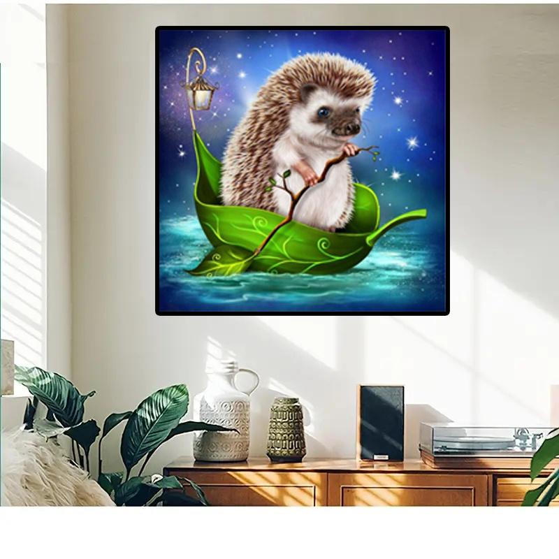 

5D Diy Алмазная картина «Маленький ежик» Алмазная вышивка Полный набор аниме Наборы для вышивки крестом Домашний декор Подарок ручной работы Round 30x30cm