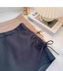 Spring 2024 Women's High-Waist Slim A-Line Pleated Drawstring Skirt