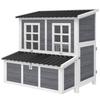 Wooden Chicken Coop with Nesting Box, Slide-Out Tray, Perches, for 2-4 Chickens, 100 x 86 x 100cm