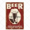 Beer Vintage Metal Tin Signs Bar Poster Pub Club Cafe Wall Decoration Retro Plaque Home Decor 20*30cm