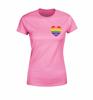 S4E Women's Rainbow Flag Heart T-Shirt Gay Pride Parade LGBTQ Shirts