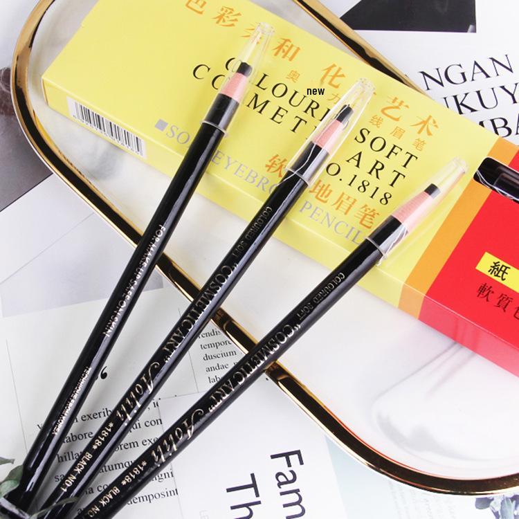 Waterproof & Sweatproof Pull-String Eyebrow Pencil: Colorfast, Smooth, & Natural for Clear, Wild Brows.