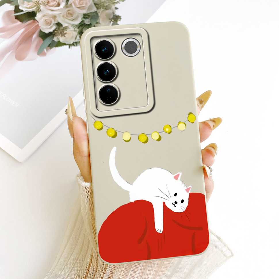 For Vivo S16E Casing Cute Rabbit Candy Painted Cover Phone Case For Vivo S 16E S16E Soft V2239A Shell 6.62" Fundas