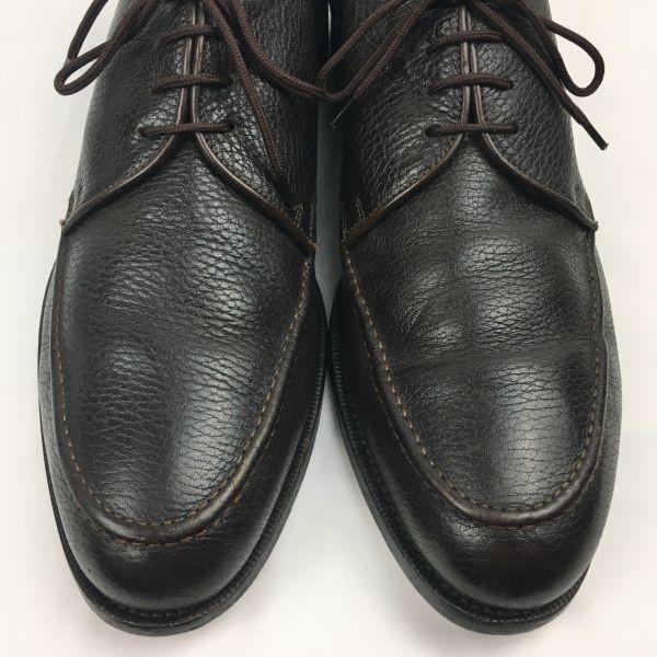 Vintage E.T. Wright Made in Italy U-Tip Business Shoes Dark Brown Size 12B / 28.5-29.5cm Men's(USED)