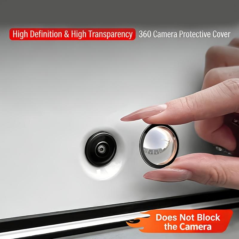 2PCS Universal Car Camera Lens Protector, 360° Anti-Scratch Waterproof Cover for Rear View Backup Cameras