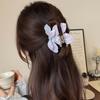 9.5/6cm Acrylic Flower Hair Claw Colorful Rhinestone Floral Hair Crab Clip High Quality Ponytail Hairpin for Women Girl Headwear