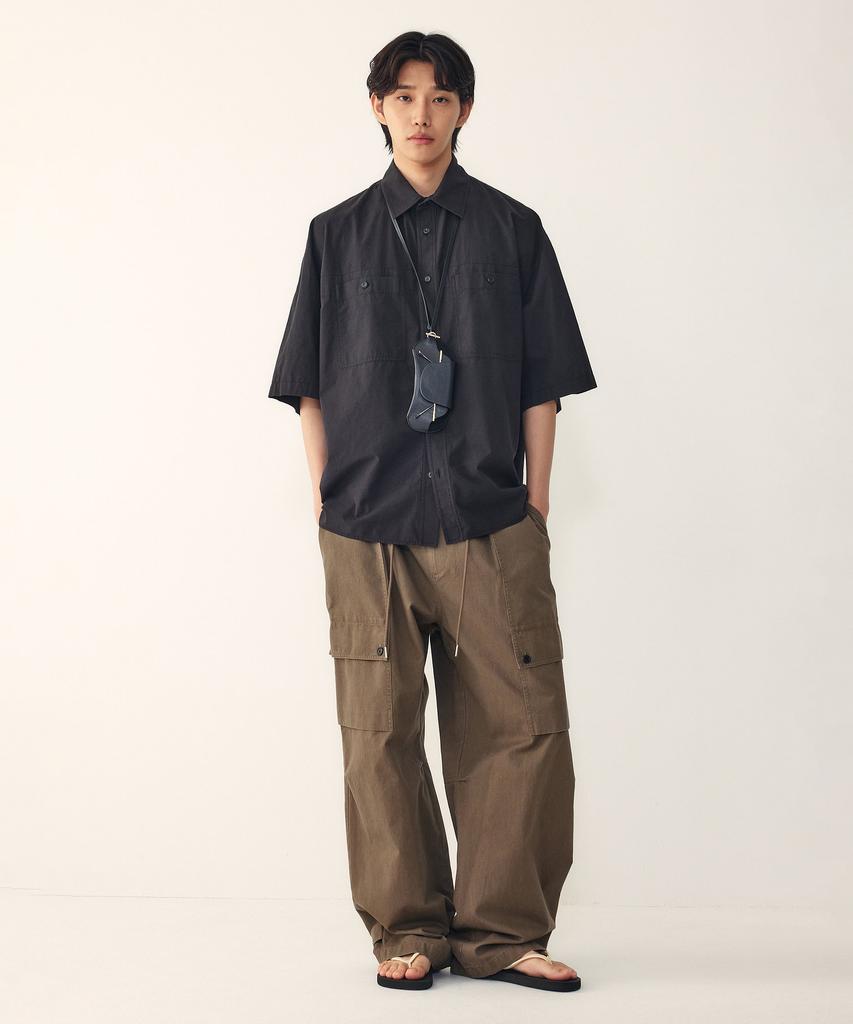 STUDIO TOMBOY [Men] String Flap Pocket Cargo Pants_Light Brown 9156231213