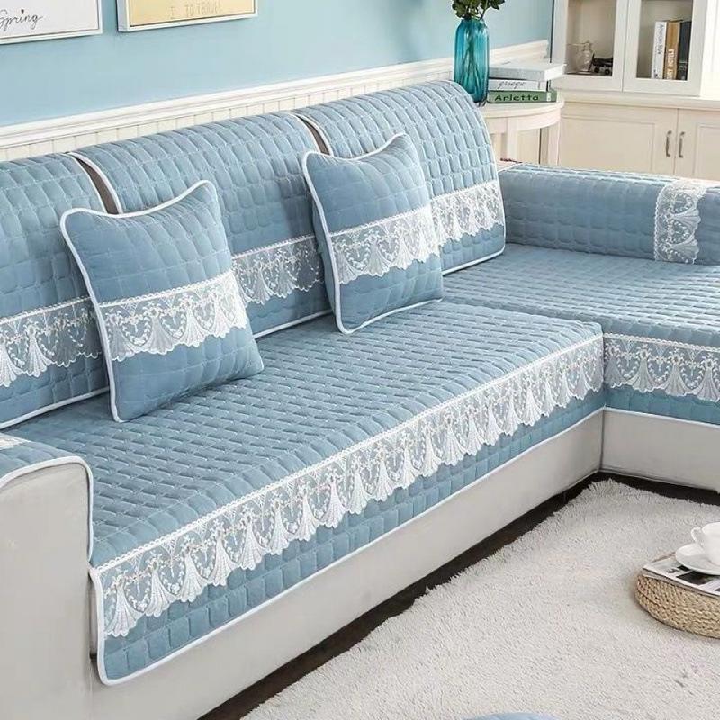 Universal Non-Slip European Style Sofa Cushion Set - All-Season Fabric Cover