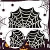 Halloween Area Rug Web Bath Mat Decorative Decor Comfortable Gothic Floor Doormat for Bedroom
