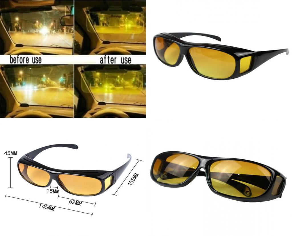 Universal Stylish Hd Vision Day And Night Sunglasses And Night Vision Goggles For Outdoor Activities