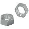 Hex Nut 2 Pcs Silver M6 Metal