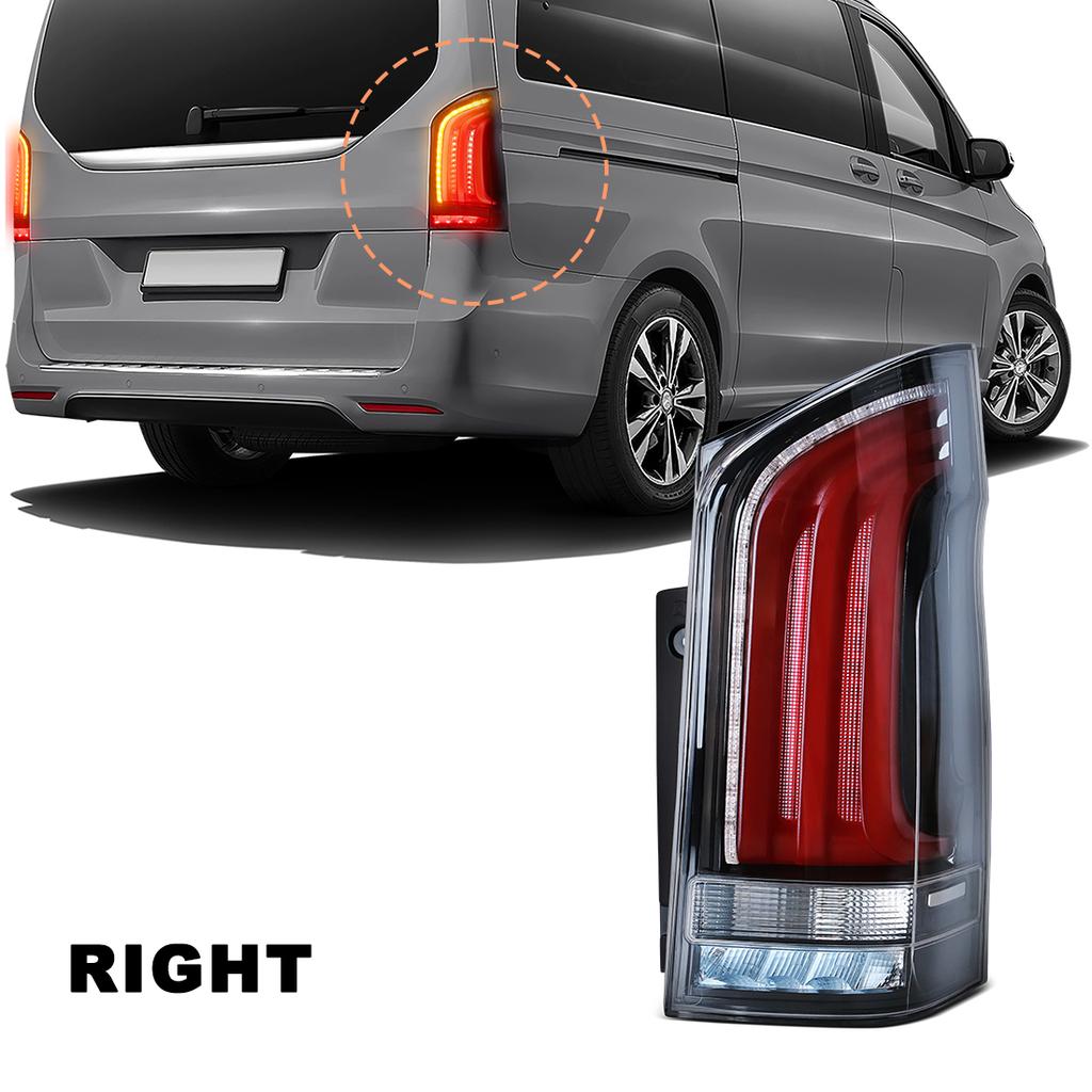 Right/Left LED Tail Lamp For Benz Vito W447 V-class V260 V220 V250 2016-2023 Rear Brake Taillights Yellow Turn Signal Light