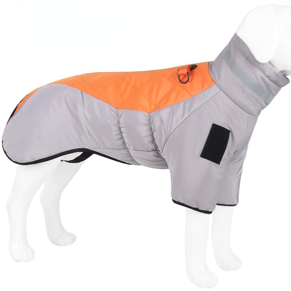 Tuta Impermeabile Salopette per Cani Labrador Retriever Dorato per Cani Medi Grandi Cappotto Invernale Caldo in Miscela di Cotone per Cani Grandi
