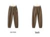 Mom's High-Waisted Tapered Pants - Plus Velvet, Midweight, Casual, Spring-Fall, Winter Wear