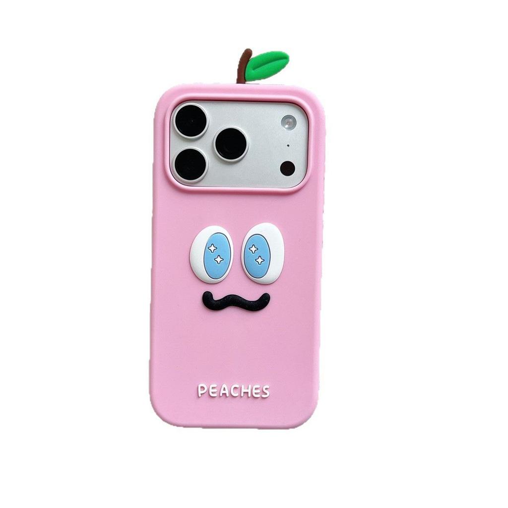 3D Cartoon Watermelon Expression Phone Case for iPhone 12/13/14 Pro Max
