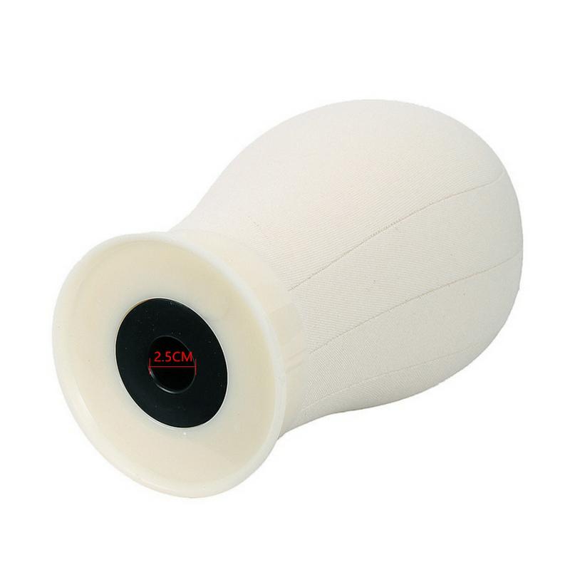 1Piece Canvas Head Mannequin Head With Stand Wig Model With Mount Hole For DIY Wig Making