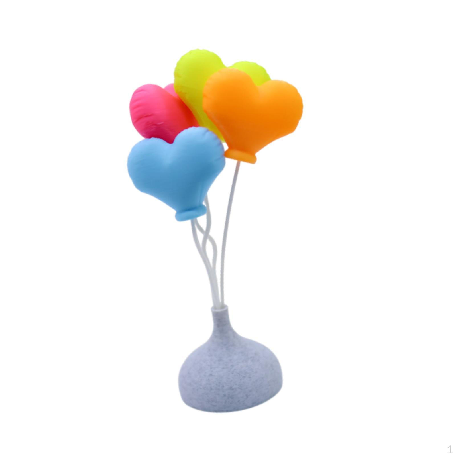 

Miniature Balloon Decorations Heart Pillars Compact Ornament for Sand Tables Layout Displays