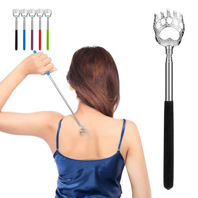 Bear Claw Telescopic Back Scratcher Stainless Steel Back Massager Body Scratcher Tool Portable Hand Massage Tool