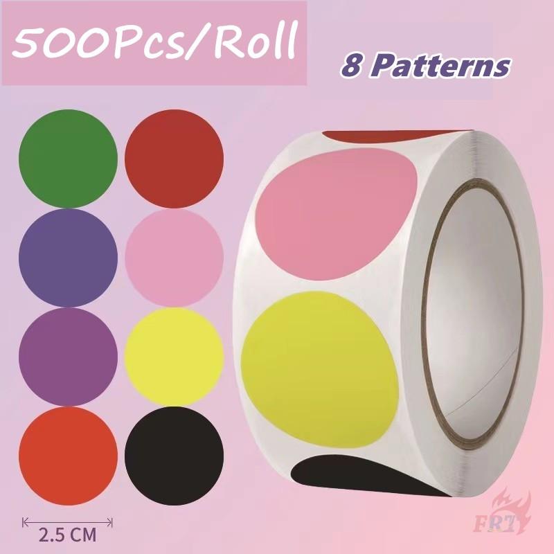 500Pcs/Roll Colorful Dots Kids Rewards Stickers - DIY Scrapbooks Album Decor Sealing Label Decals
