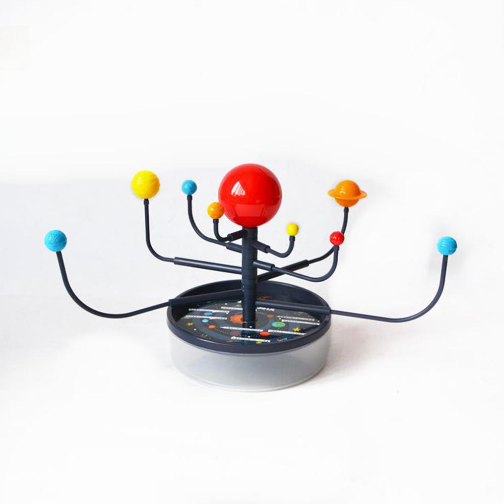 Creative Kids Plastic Child Astronomy Educational Toy Set DIY 9 Planets Solar System Model Toys
