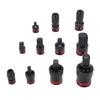 11Pcs Impact Socket Adapter Set Drill Adapters Extensions 1 4 3 8 1 2in Drive CR V CR MO Steel Ball Detent for Car Home