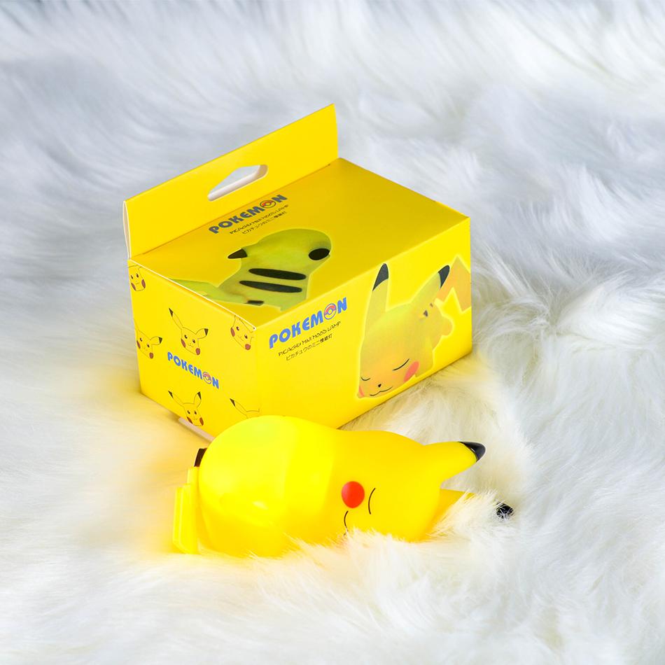 12cm Pokemon Pikachu Night Light Anime Figure Cute Bedside Lamp For Bedrooms Ornaments Children's Luminous Toys Christmas Gift