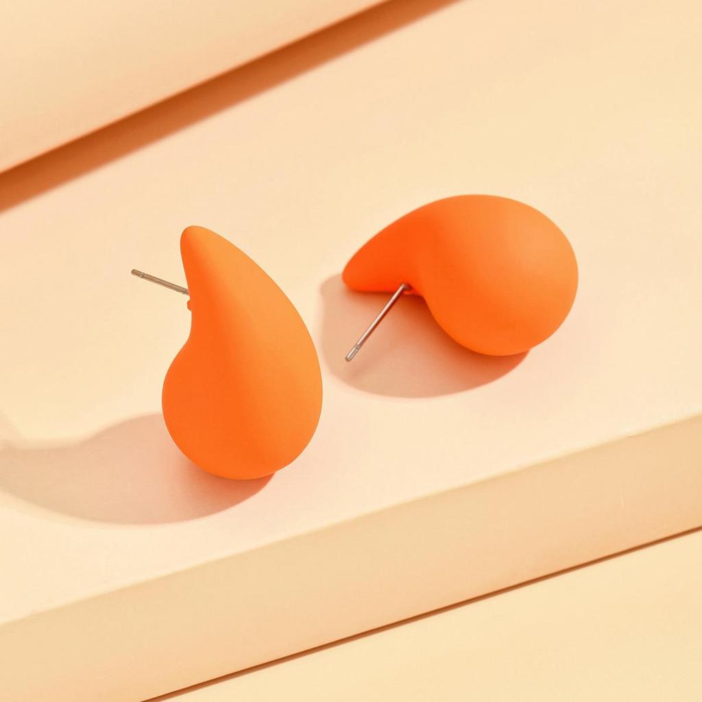 Plump Water Drop Acrylic Dangle Earrings - Simple & Fashionable Jewelry for Women