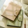 Soft Leather A5 Buckle Student Subject Notebook, Business Loose-leaf Notepad, Diary, Work Meeting Record Book, Travel Log, Replaceable Inner Pages