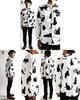 Quintet Black Cat Print Long Sleeve Made in Size White Men's Shirt, Casual, Japan, XL, (Product Code 01-78737)
