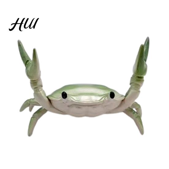 Creative Pen Holder Weightlifting Crab Desktop Organizer Decorative Ornament Desk Accessory for School Office Home PVC