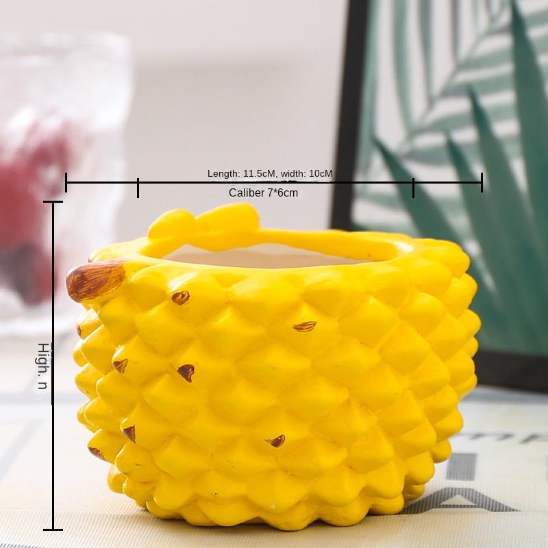 Handmade Ceramic Flower Pot for Succulent, Cute Fruit, Creative Vase, Simple Home and Room Decoration