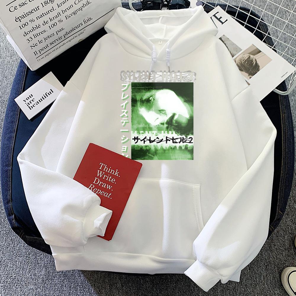 Silent Hill Horror Game Classic Graphic Hoodies Pop Vintage Sweatshirt for Autumn/Winter Gothic Clothing Moletom Pullovers