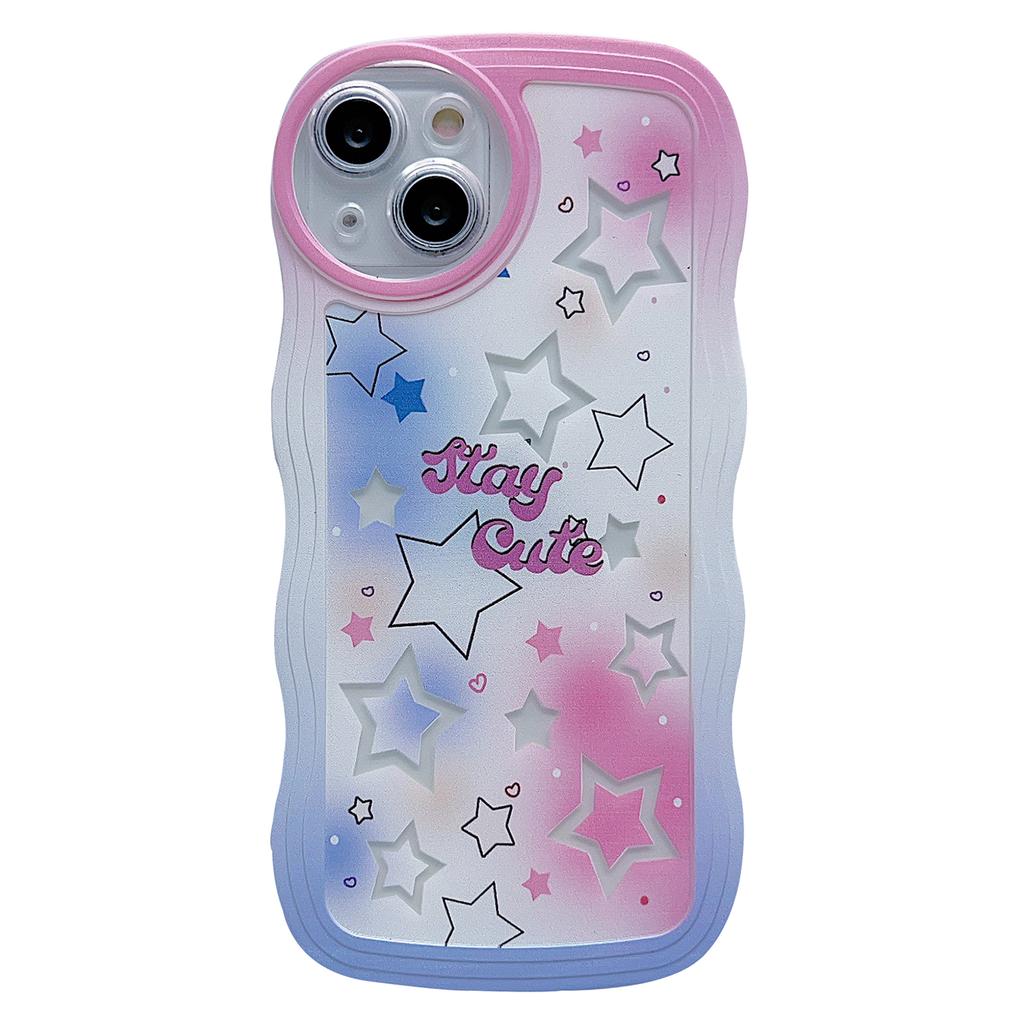 For iPhone 13 Case Wave Shape Edge Anti-Scratch Phone Protector