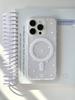 Korean Ins Creative White Star Simple Cartoon Cute For Magsafe Phone Case For iPhone 11 12 13 14 15 16 Pro Max Plus Matte Cover