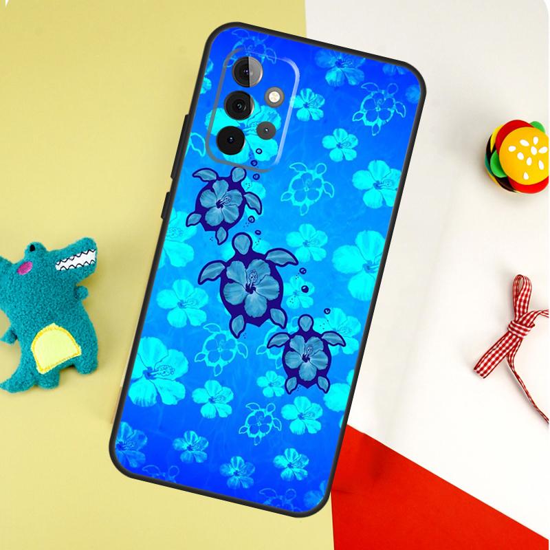 Hibiscus Retro Hawaiian Flower For Samsung Galaxy A53 A33 A13 A54 A34 A14 A55 A35 A15 A05 A06 A16 A22 A32 A52 Phone Case